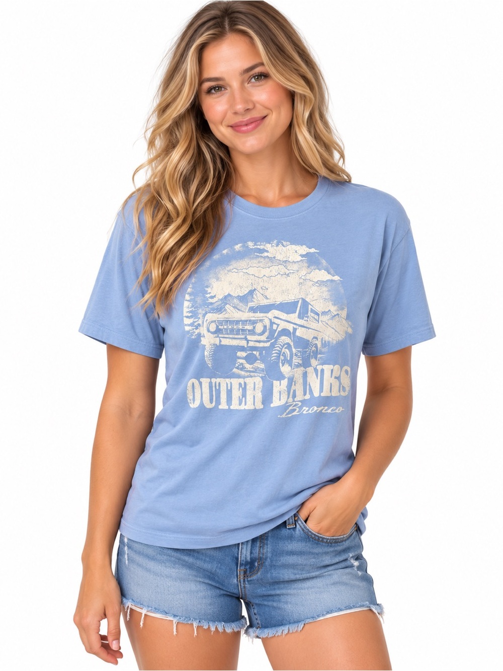 Ford Light Blue Outer Banks Bronco Tee